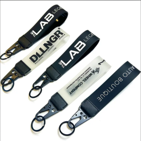 Großhändler Gummi Hand Schlüsselanhänger mit Karabiner Lanyard Personalisiertes Transparentes Mode Schlüsselanhänger Lanyard