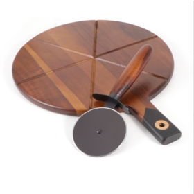 Planche à découper en bois d'acacia, ensemble de planches à fromage en bois, planche à découper en bois massif pour cuisine domestique, ensemble combiné pour découper des pizzas