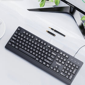 Combo Keyboard & Mouse Kabel Philips SPT6247 / Bahan Ramah Lingkungan / Desain Anti Tumpahan