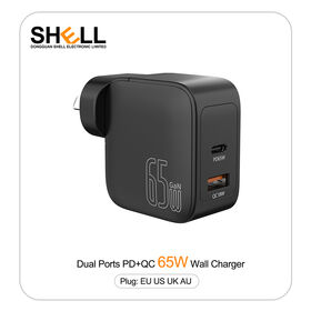 High-end design products 65w fast charging USB C Type C GaN Desktop Charger Mobile Phone wall Charger