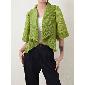 Custom solid color Crepe design women's summer sun protection jacket wholesale