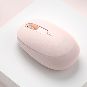 Mouse Laser Nirkabel 2.4G Philips dengan Pelacakan Presisi Tinggi 1600 DPI dan Teknologi Klik Senyap