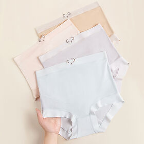 Pregnant Panties Low Waist Big Belly Maternity Briefs Underwear Breathable high waisted underwear Ice silk underwear