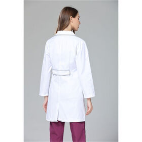 Blouse De Laboratoire Blanche - Coton/polyester, Manches Longues, 2 Poches - Pour études, Travail, Cosplay - Homme/femme