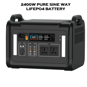 محطة طاقة محمولة 2400 واط 220 فولط 2160 واط ساعة للتخييم - مولد كهربائي محمول للأماكن الخارجية