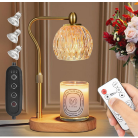Lampe chauffe-bougie électrique à intensité réglable et dimmable pour bougies en pot, brûleur à Lampe chauffe-bougie électrique à intensité réglable et dimmable pour bougies en pot, brûleur à