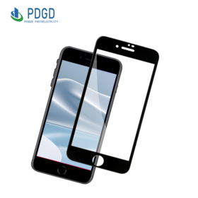 شاشة حماية زجاجية زجاج بجودة وعالية الجودة ثلاثية الأبعاد واضحة للحماية من التوهج لهاتف iPhone 7/8 اسود [بالبوصة 6.1 بوصة] مضاد للتوهج