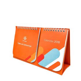 Hot sales high quantity Promotional custom logo 2025 Printing Table Calendar Custom Folding Custom Size Desk Calendar