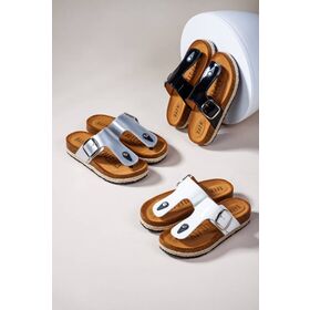 Sandales pour femmes printemps et été, nouvelles chaussures décontractées pour enfants, pantoufles en liège tendance