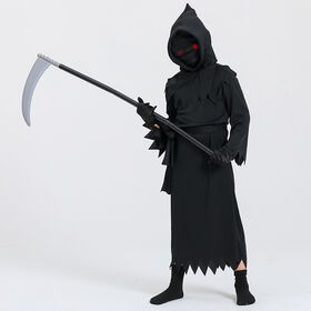 Cape Fantôme Halloween Avec Capuche - Costume Effrayant Adulte Homme/femme, Couleur Noir/rouge/gris/café, Tissu Respirant
