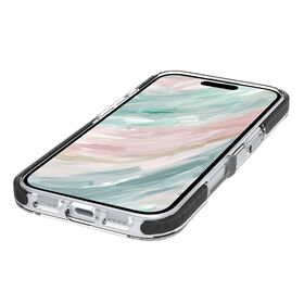Coque de téléphone verte transparente magnétique antichoc en matériau composite PC TPU TPE, adaptée pour iPhone 16