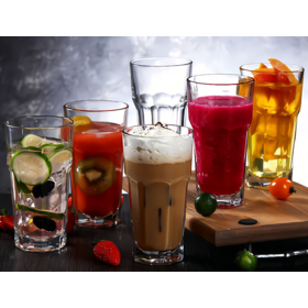 Wholesale Libbey glass thickened heat resistant water glass juice Whiskey glass milk tea cup