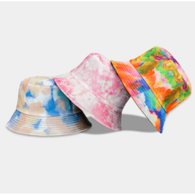Printed Tie Dye Fisherman Hat Outdoor Sun Protection Bucket Hat