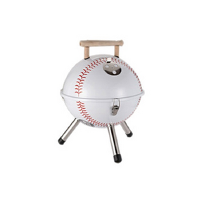 Wooden Handle Safe Assembled Home garden indoor outdoor baseball design steak Charcoal Barbecue Grill