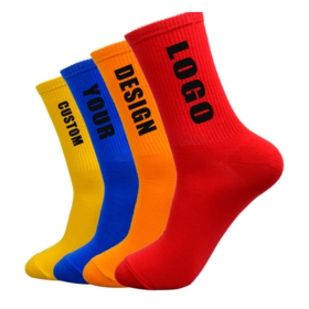 Wholesale Custom mesh breathable pure cotton shock absorbing white towel bottom sports socks trend sports casual socks for men