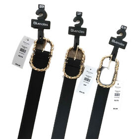 Wholesale price New arrival Adies 100% PU belt, single prong buckle
