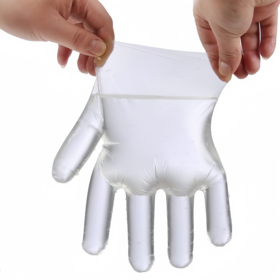 Luvas descartáveis. Sacos para embalagem de alimentos, sacos 100% biodegradáveis. Venda por atacado personalizada, sacos de compras de plástico PEAD PEBD.