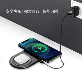 3 in 1 Wireless Charger for Mobile Phone iWatch Airpods TWS Earphones Black or White Color for Option
