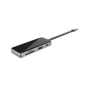 HUB USB C con Espejo. Hub tipo C a PD 100W 7 EN 1 Hub USB C con Dos HDMI para 4K 30Hz, SD/TF 3.0. USB3.0*3, HUB espejo