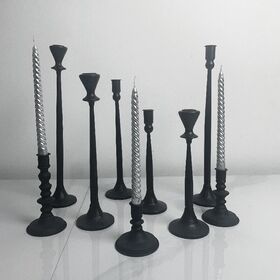 Portavelas Medieval De Sobremesa En Hierro Forjado, Pequeño ⚔️ Tienda