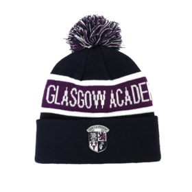 Women's Curled Edge Dome Student Hat Winter Cartoon Anime Letter Knitted Hat