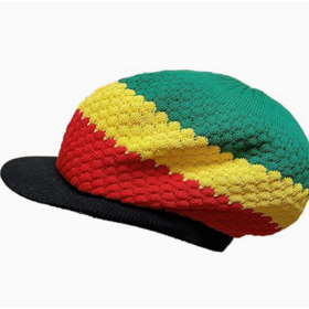 Chunky Knit Headwear with Short Visor for Street Fashion Music Festivals Outdoor Events and Casual Everyday Styling