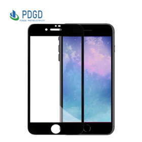 واقي شاشة زجاج مقوى 2.5D HD مضاد للبصمات لهاتف iPhone 7/8 أسود [4.7 بوصة] مضاد للبصمات