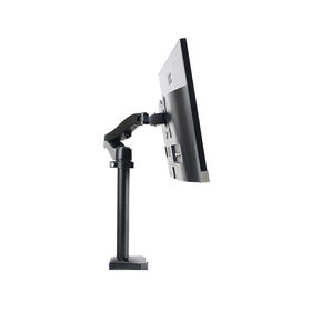 Höhenverstellbare, rotierende, schwebende Einzelmonitorhalterung für 17-27 Zoll Bildschirme, Tischhalterung mit Arm für PC-Monitor