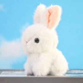 New simulation rabbit plush toy pendant cute rabbit plush toy keychain toy backpack pendant