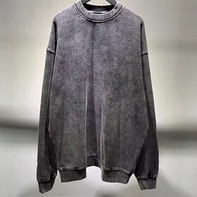 Heavyweight Oversized Unisex Hoodies Acid Wash Streetwear French Terry Custom Logo Vintage 100% Cotton Men'S Hoodies Sweatshirts
