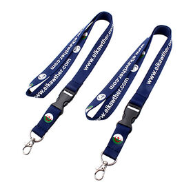 Promotional silkscreen nylon/polyester custom lanyards, factory supply no MOQ request Manufacturer
