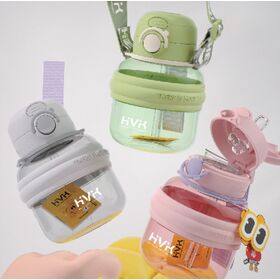 Water Bottle 600ml Tritan Plastic School water bottle for Kids Portable BPA Free Children's Kids Sports Water Bottles