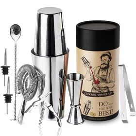 Shaker à Cocktail Acier Inoxydable – Mixeur Boissons Thé Au Lait – YUEWOSTILL Neuf