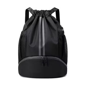 Drawstring Rucksack Groß – Wasserabweisend, Mit Flaschenhalter & Schuhfach, 47 X 32 X 15 Cm