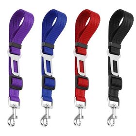 Dog safety products Nylon Fabric Safety Leads Vehicle Car Harness Seat Tether Pet Dog Cat Seat Belt
