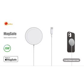 Sunlike MagSafe wireless charger, Apple original module/Qi 2 module, 15W output, Strong magnet, Portable, with Type C cable