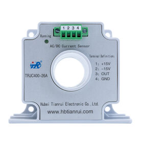 Hall Current Sensor 0-100A 0-200A 0-300A 0-400A To 4-20mA 0-10V 0-5V RS485 Relay Current Transducer AC DC Current Transmitter