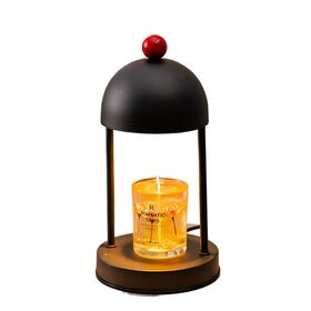 Lampe Chauffe-cire Aromathérapie Laiton Noir - Chauffe-bougie électrique Design Nordique - Déco Table - 9