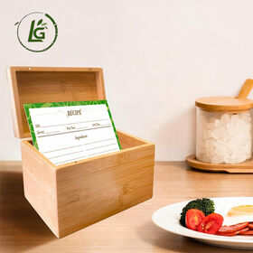 2-Pack Wooden Index Card Holder Box For 4x6 Cards Holds 200 Sheets, Desk Organizer For Office & School Large Capacity Note Card Box 2-Pack Wooden Index Card Holder Box For 4x6 Cards Holds 200 Sheets, Desk Organizer For Office & School Large Capacity Note Card Box