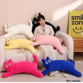 Oreiller de chat en gros pas cher, jouet en peluche pour chat, coussin de salon