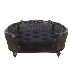 Pet Bed Wooden Dog House Rattan Cat Sofa Antique Dog Bed Classic Cats and Dogs Bed Wooden Cane Pet Accessories
