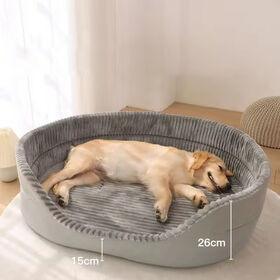 Promotional Pet Stuff Comfortable Dog Bed Plush Cave Custom Factory Fluffy non-Slip Washable Nest for Doggies