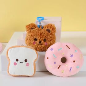 Grosir gantungan donat lucu, mainan mewah, gantungan kunci roti