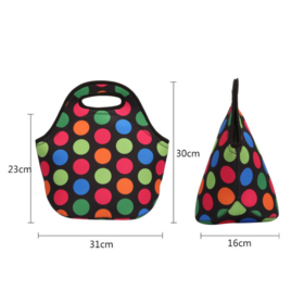 OEM color neoprene lunch bag Student lunch box bag Office bento tote bag