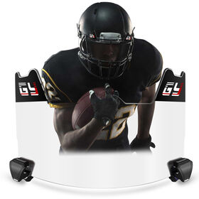 american football helmet visor wholesale GY Football Facemask Visor Black play with style and assurance Balls American Football Rainbow Chrome