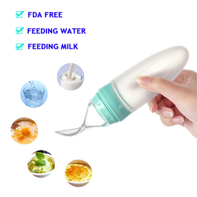 Doseur d'Aliments en Silicone Souple sans BPA pour Bébé, pour Riz, Fruits, Yaourt, Marché Indien, Conception Simple, Nettoyage Facile
