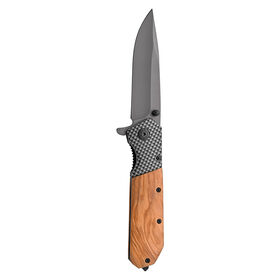 Custom Engraved Olive Wood Handle Folding Camping Survival EDC Pocket Knife w/Clip