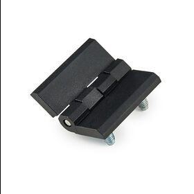 Antrader Bisagra Para Puerta De Armario De 2-2/5 Pulgadas De Largo, Accesorios Para Muebles Del Hogar, Bisagra Plegable A Tope Negro, Paquete De 6