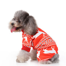 Paleo Pet Warm Clothes Colorful Soft Cute Jacquard Design Christmas Dog Knit Sweater Jumper Pet Accessories For Winter