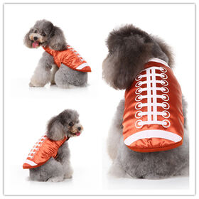 Cute Pet Clothes Luxury Rugby Design Funny Dog Costume Dog Clothes Red